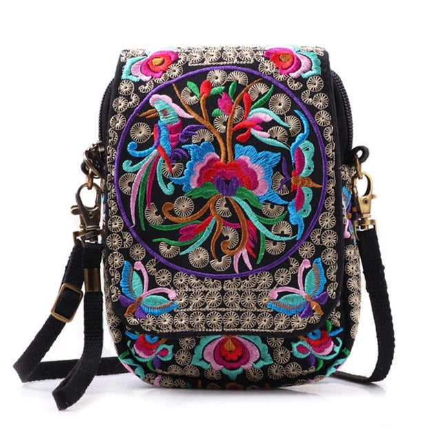 Women's Embroidered Bag Wallet