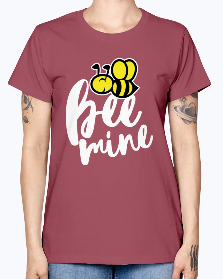 Gildan Ladies Missy T-Shirt 16 colors.  Bee Mine