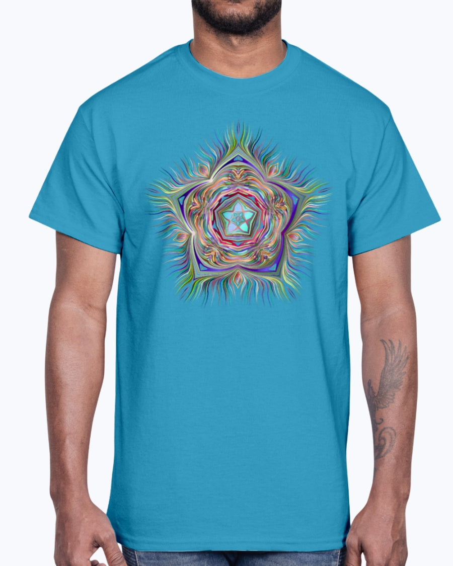 Men's Gildan Ultra Cotton T-Shirt . Chromatic Starfish