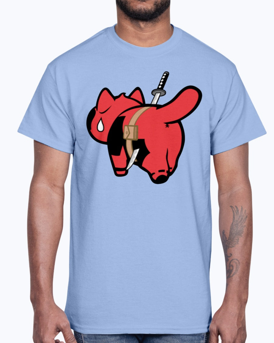 Men's Gildan Ultra Cotton T-Shirt  Deadpool Cat
