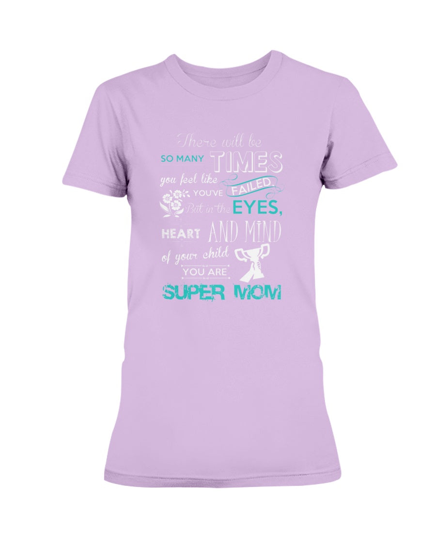 Gildan Ladies Missy Cotton T-Shirt Super MOM