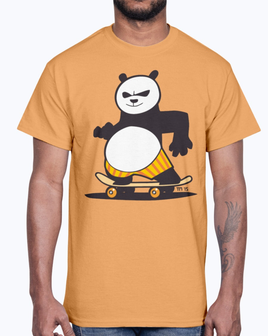 Men's Gildan Ultra Cotton T-Shirt Light  Сoloros Skate Panda Kids&apos