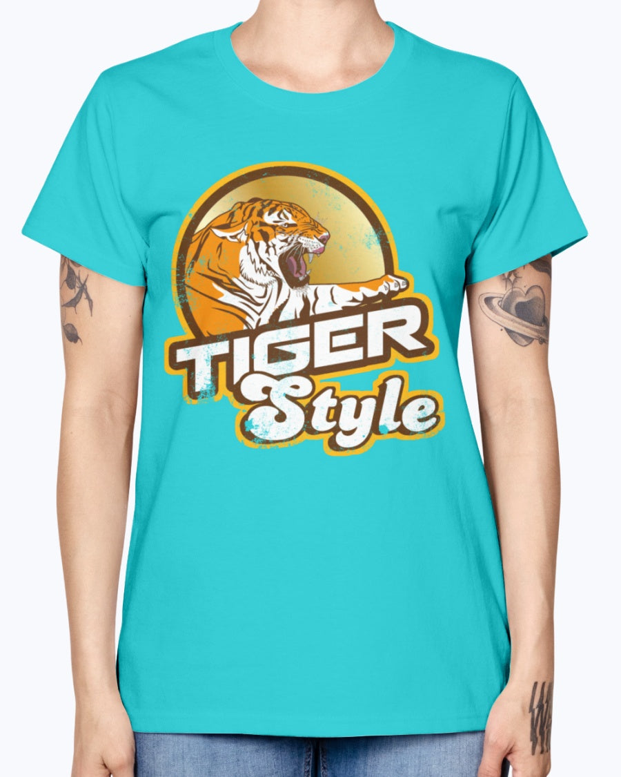 Gildan Ladies Missy T-Shirt 16 colors.   Tiger Style