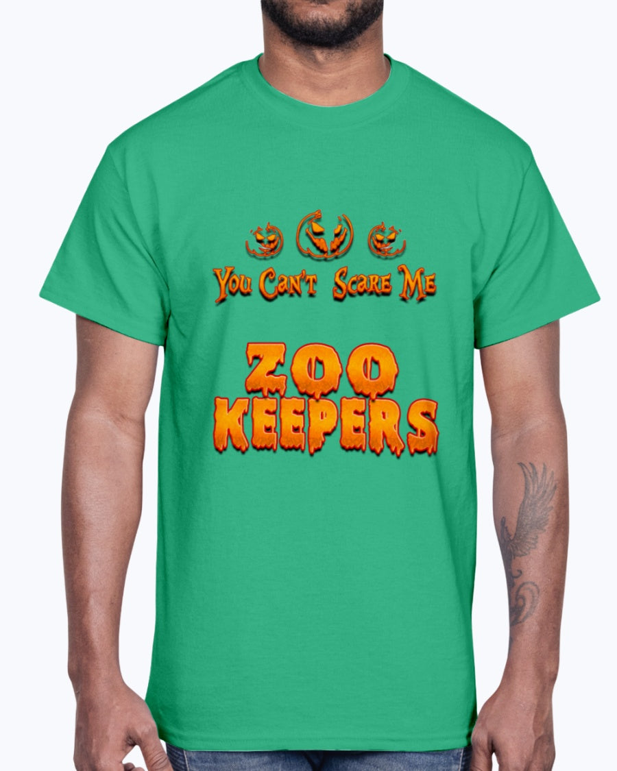 G2000 Unisex Ultra Cotton T-Shirt 12 Colors .You Can't Scare Me I Am A Zoo Keepers Halloween