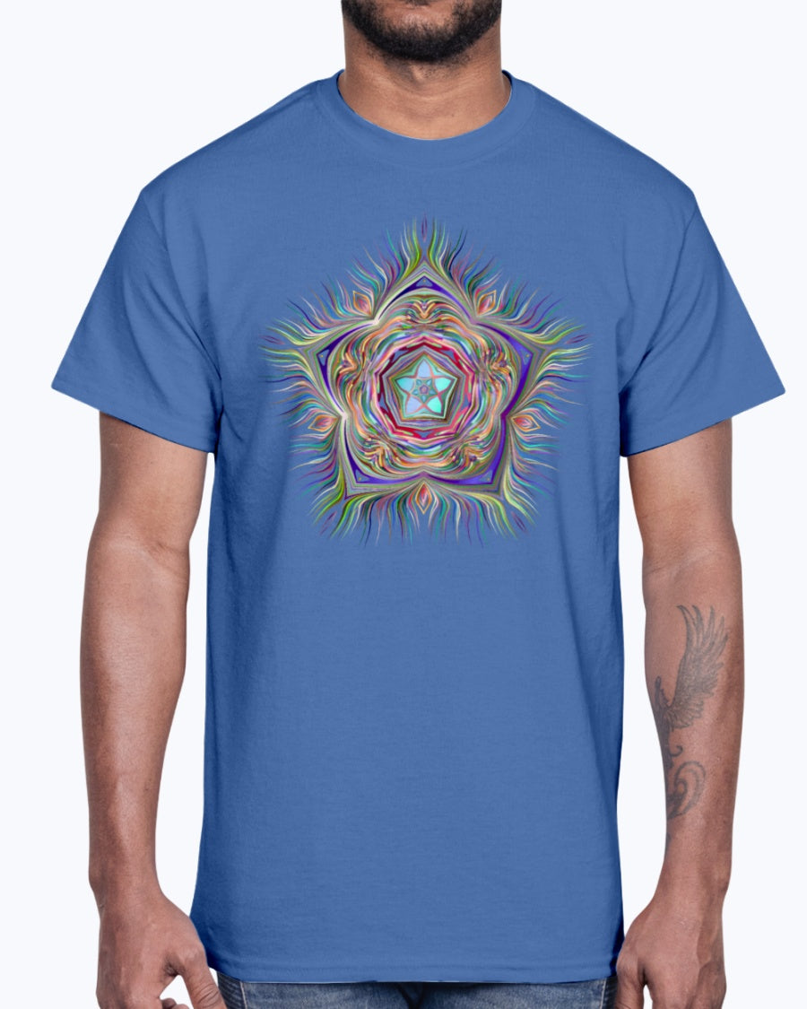 Men's Gildan Ultra Cotton T-Shirt . Chromatic Starfish
