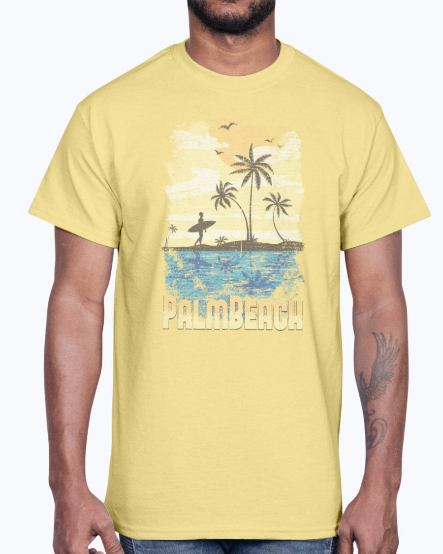 G2000 Unisex Ultra Cotton T-Shirt  Palmbeach  (design-355 )