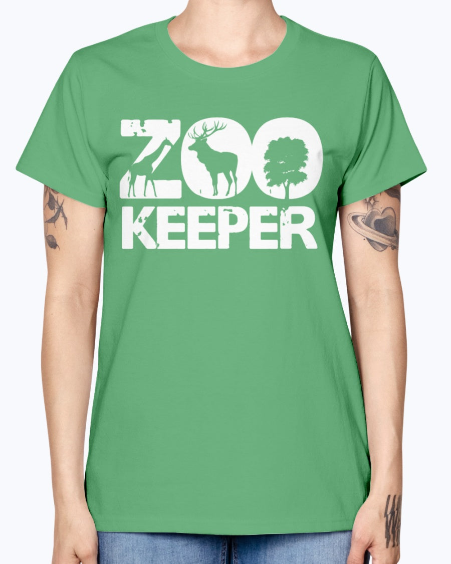 Gildan Ladies Missy T-Shirt 16 colors . Zookeeper