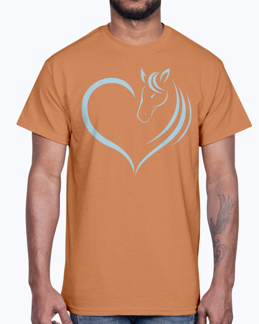 Men's Gildan Ultra Cotton T-Shirt  Horse heart