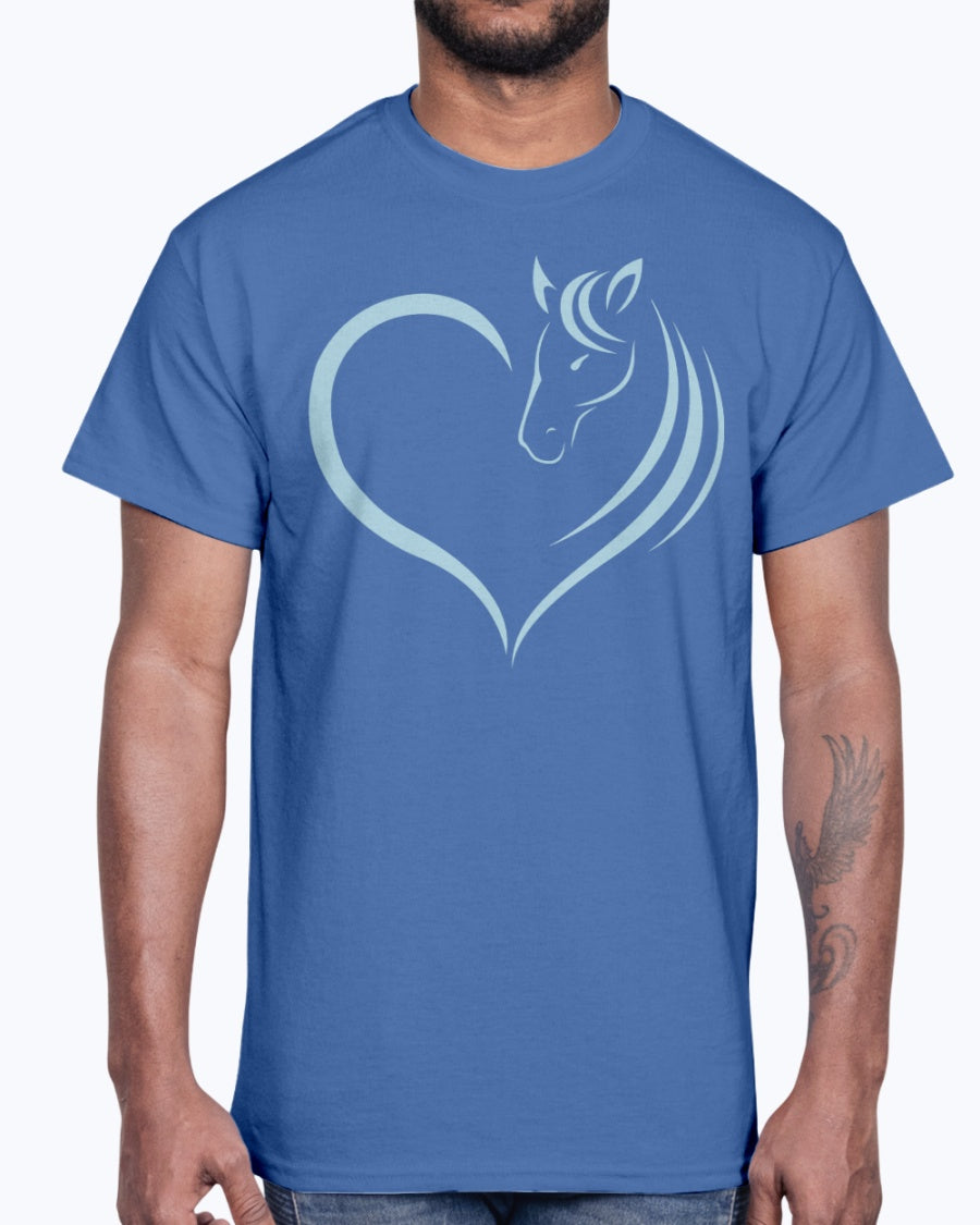 Men's Gildan Ultra Cotton T-Shirt  Horse heart