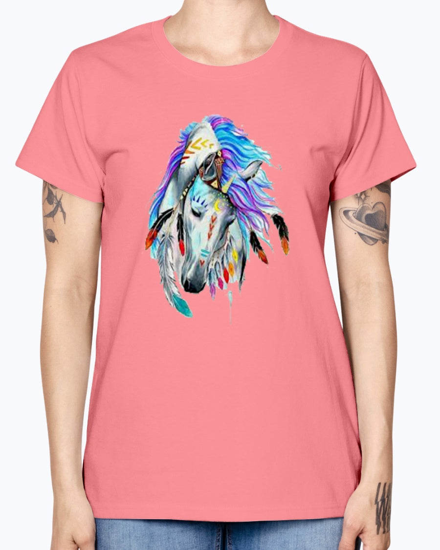 Gildan Ladies Missy T-Shirt Horse