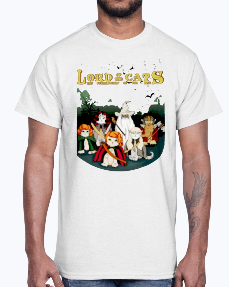 Men's Gildan Ultra Cotton T-Shirt   LORD OF THE CATS