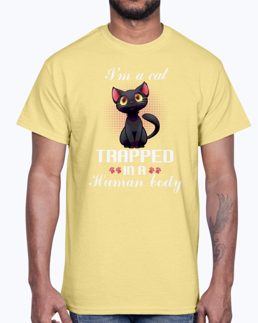 G2000 Unisex Ultra Cotton T-Shirt.  I'm a cat trapped in a human body