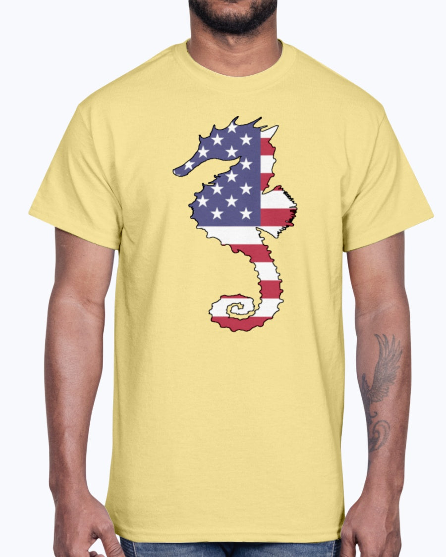 G2000 Unisex Ultra Cotton T-Shirt.  American Flag