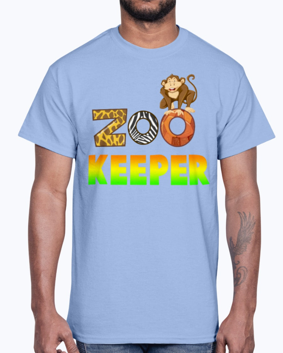Men's Gildan Ultra Cotton T-Shirt.   Zoo Keeper