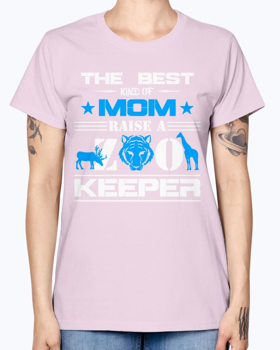 Gildan Ladies Missy T-Shirt 16 colors . Zoo Keeper Mom