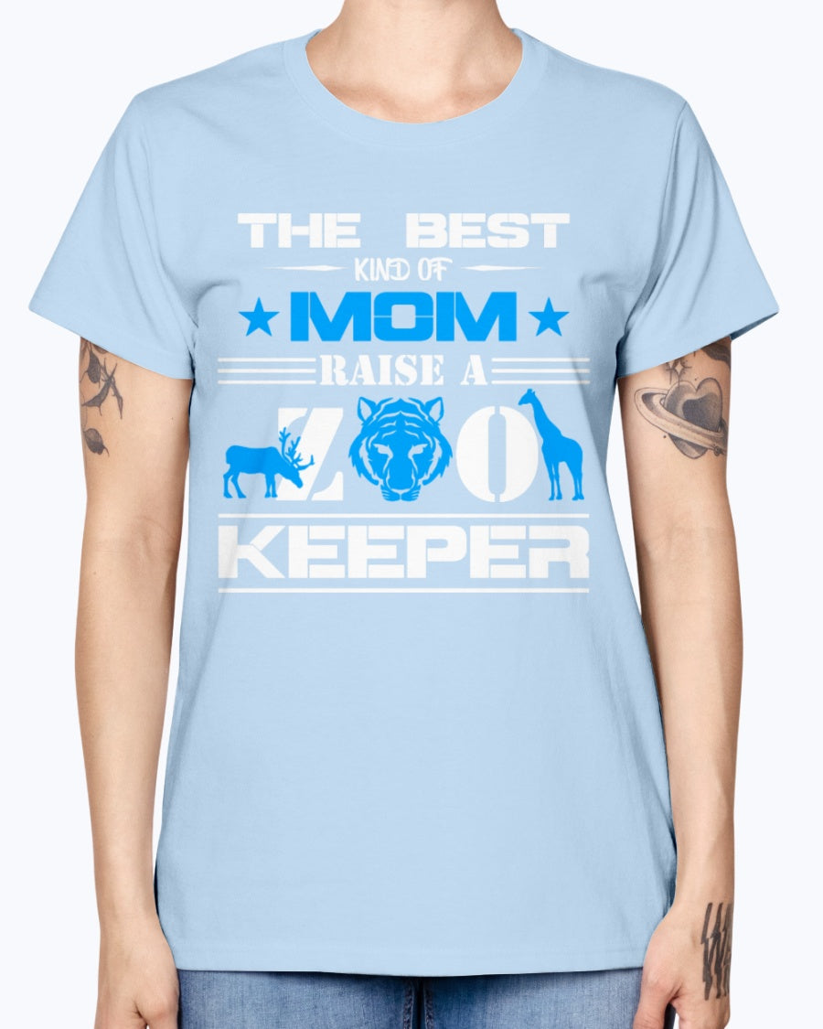 Gildan Ladies Missy T-Shirt 16 colors . Zoo Keeper Mom