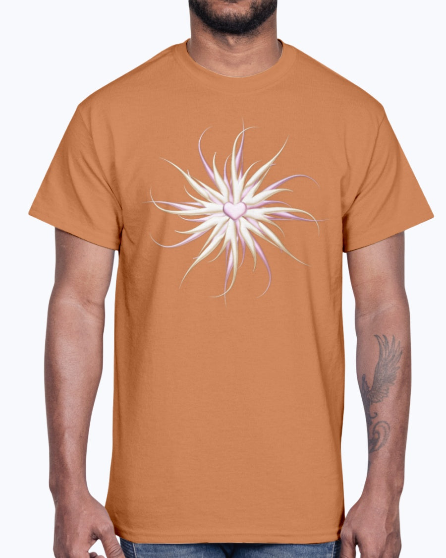 Men's Gildan Ultra Cotton T-Shirt . Starfish with heart