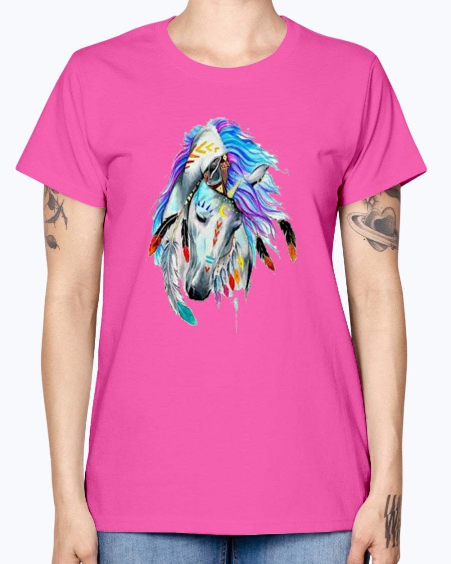 Gildan Ladies Missy T-Shirt Horse