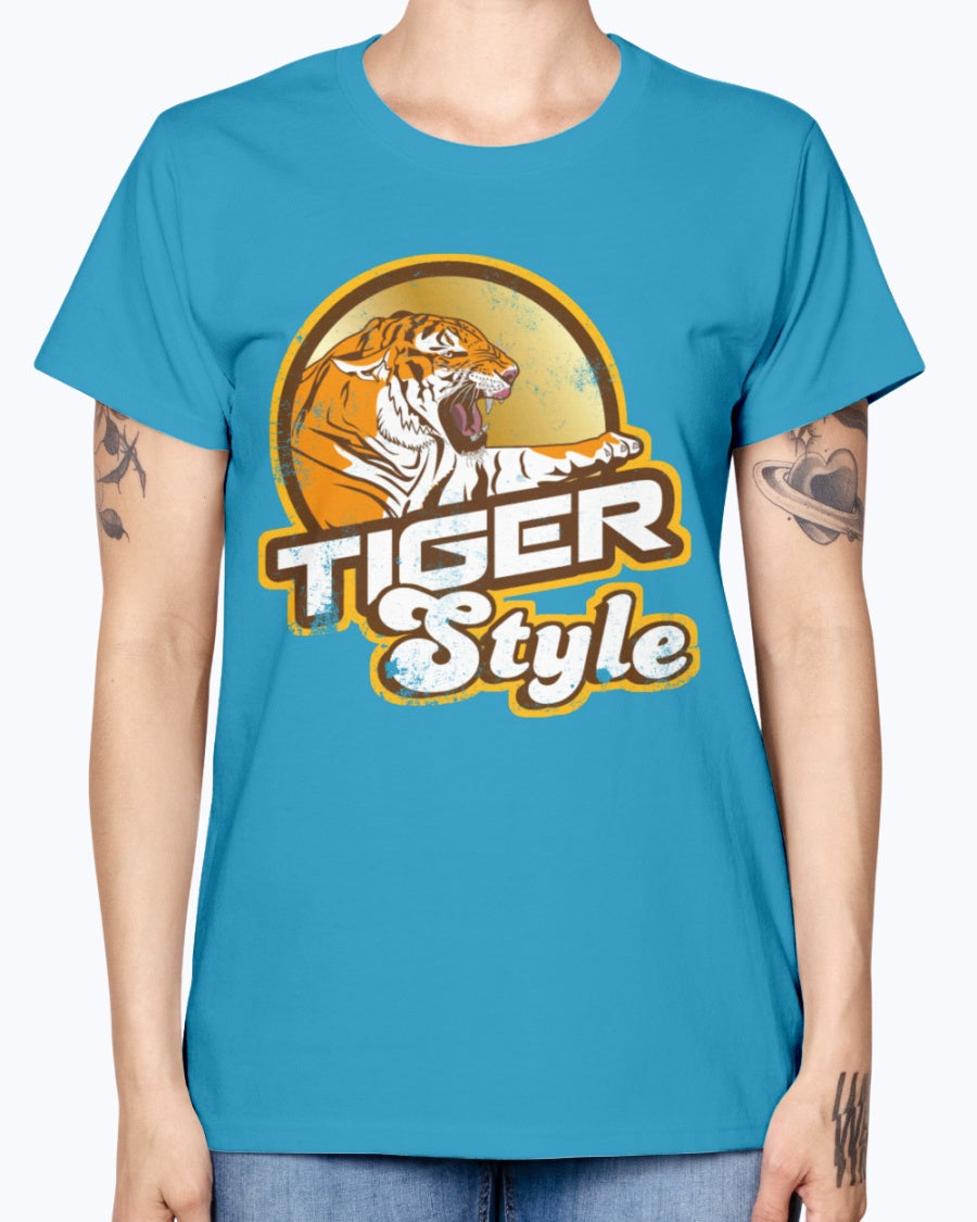 Gildan Ladies Missy T-Shirt 16 colors.   Tiger Style