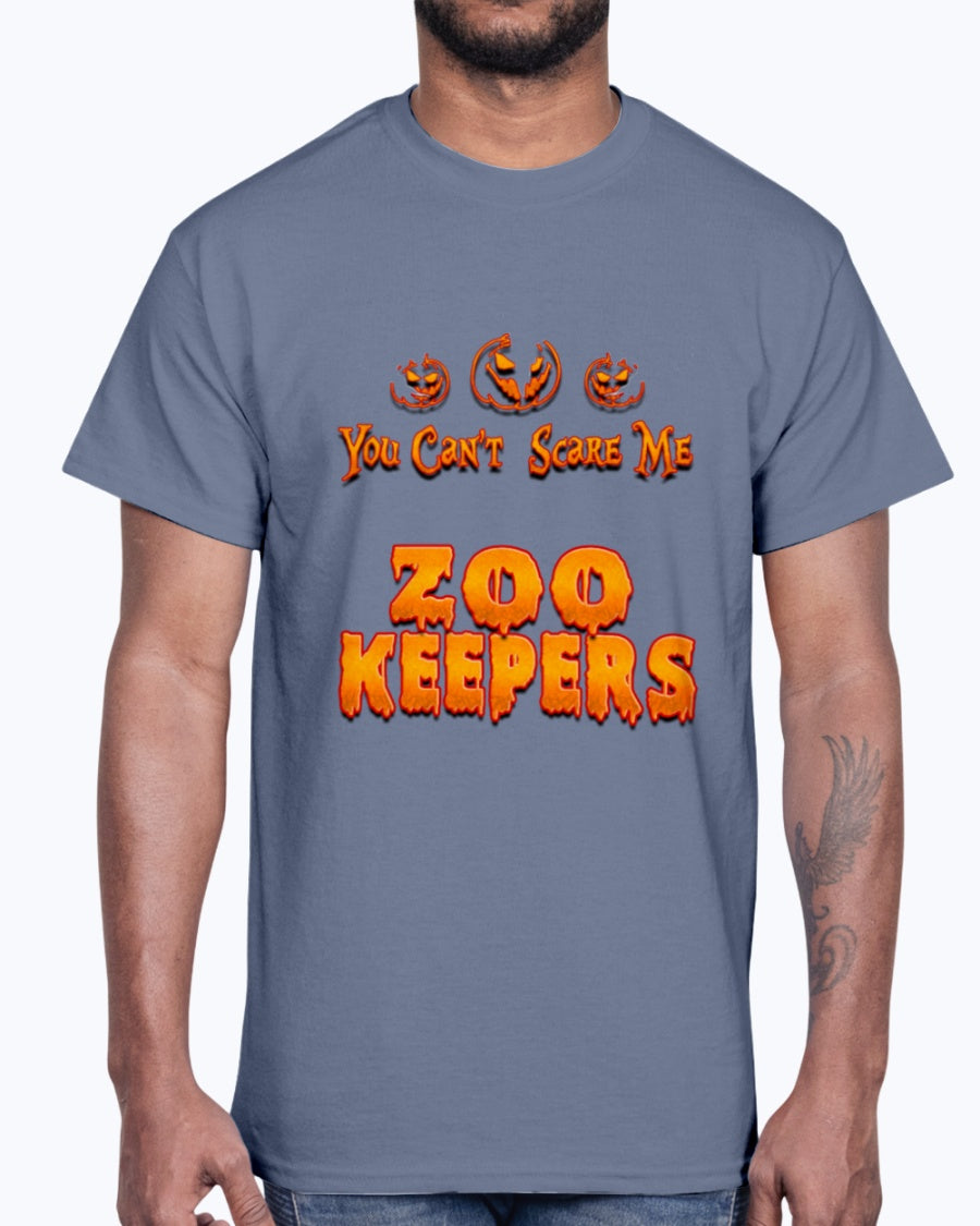 G2000 Unisex Ultra Cotton T-Shirt 12 Colors .You Can't Scare Me I Am A Zoo Keepers Halloween