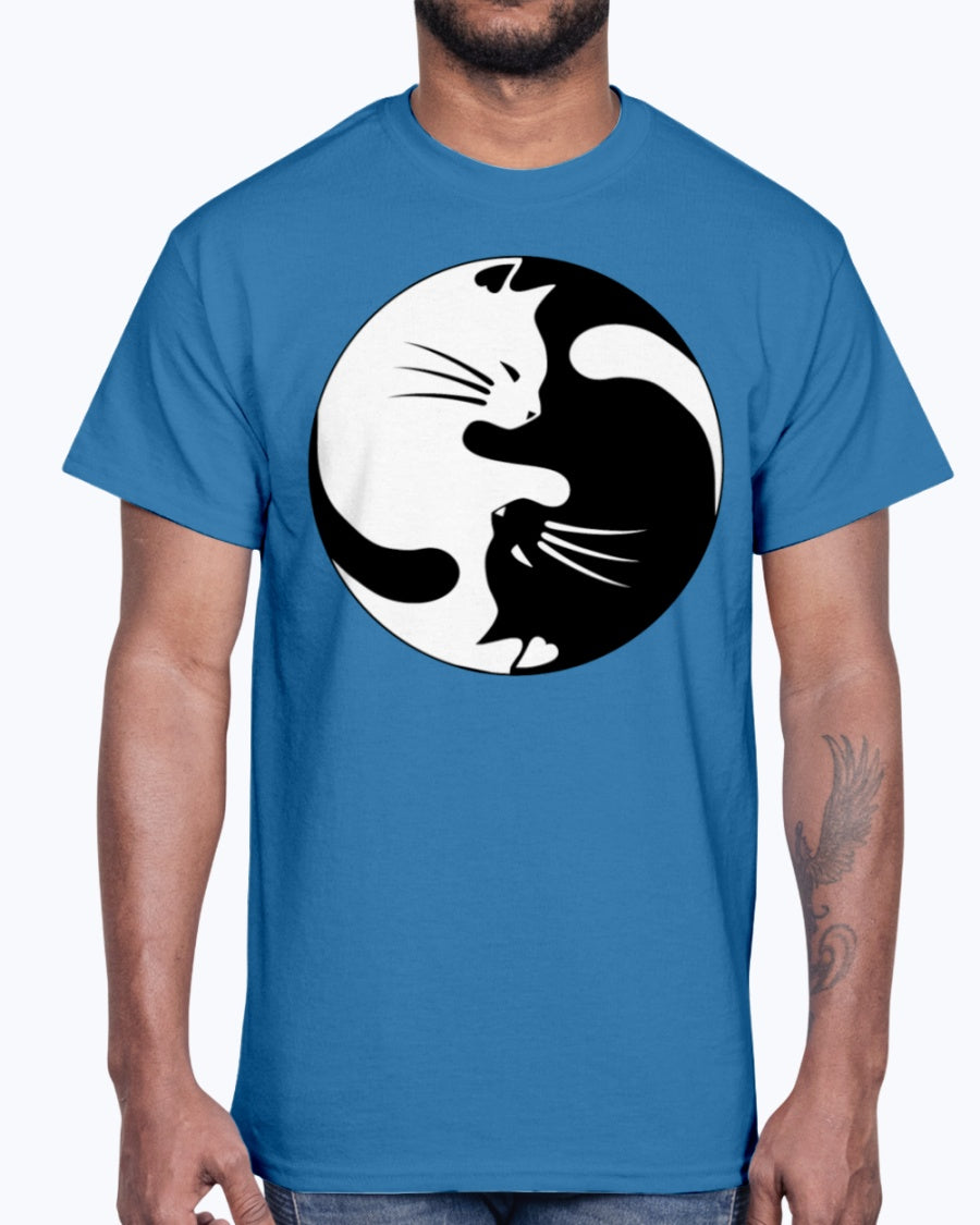 Men's Gildan Ultra Cotton T-Shirt   Cats yin (Mens)