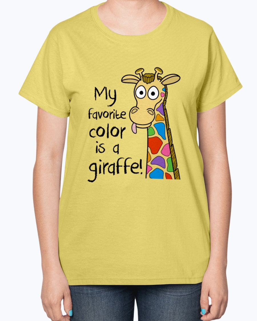 Gildan 2000L Ultra Cotton Ladies T-Shirt 14 colors Light    Kids Giraffe