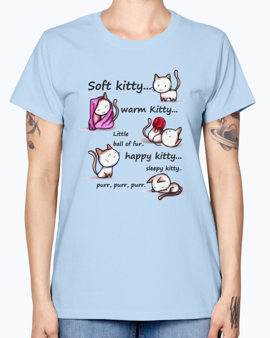 Gildan Ladies Missy T-Shirt  Soft Kitty Women's