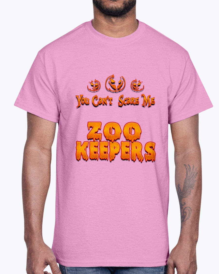 G2000 Unisex Ultra Cotton T-Shirt 12 Colors .You Can't Scare Me I Am A Zoo Keepers Halloween