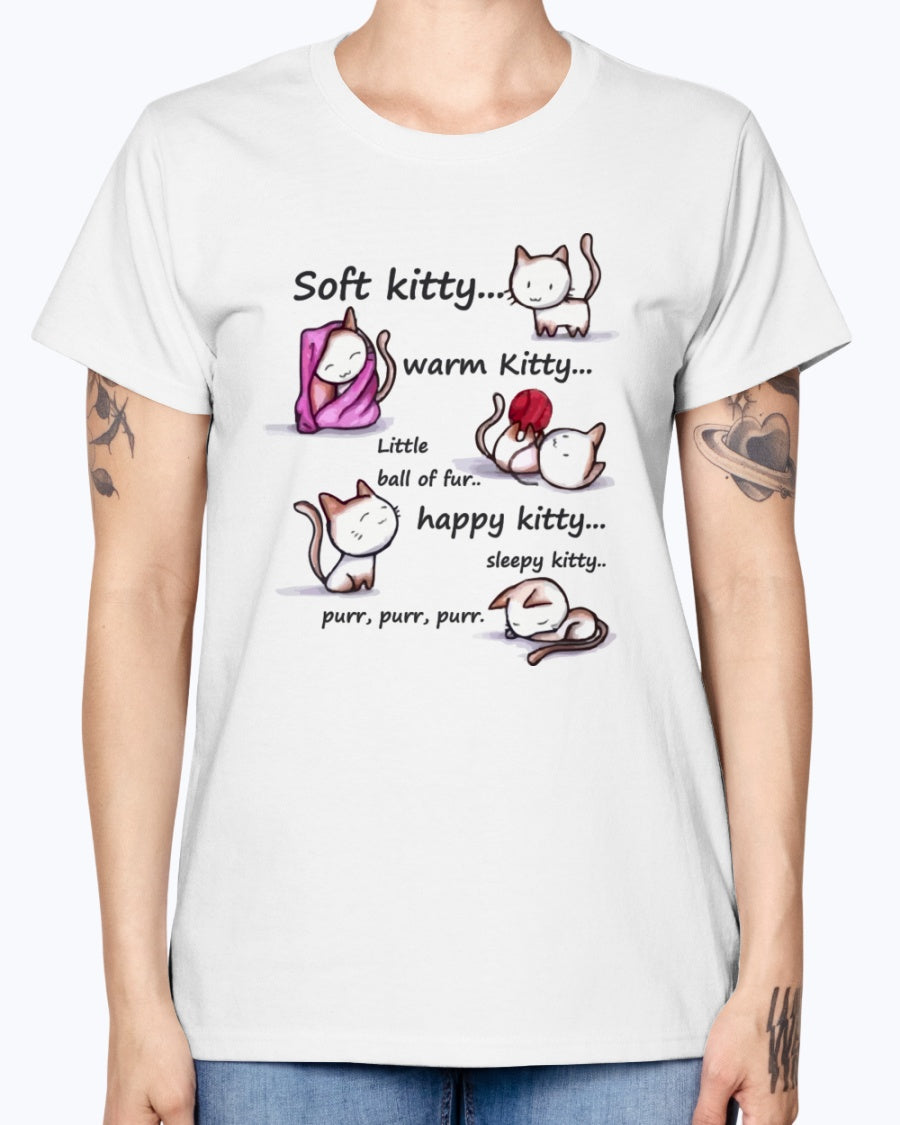 Gildan Ladies Missy T-Shirt  Soft Kitty Women's