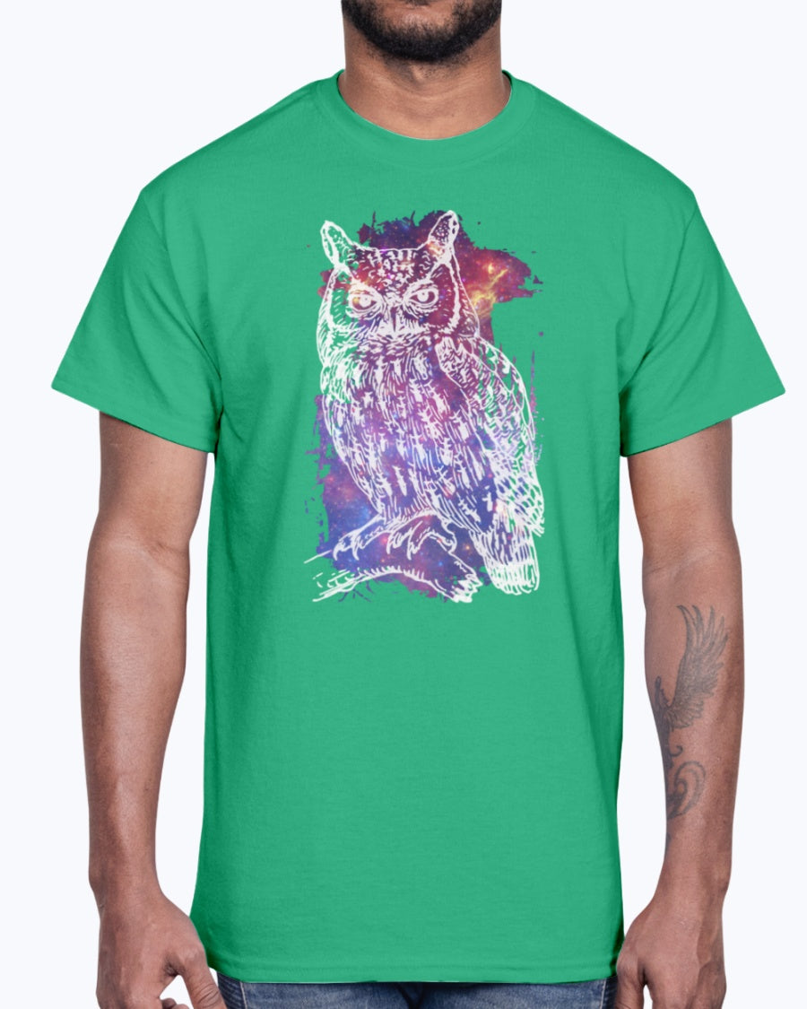 G2000 Unisex Ultra Cotton T-Shirt 12 Colors. Cosmic Owl Women's