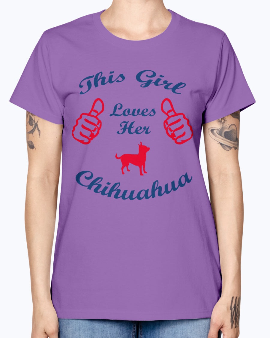 Gildan Ladies Missy T-Shirt    Chihuaha