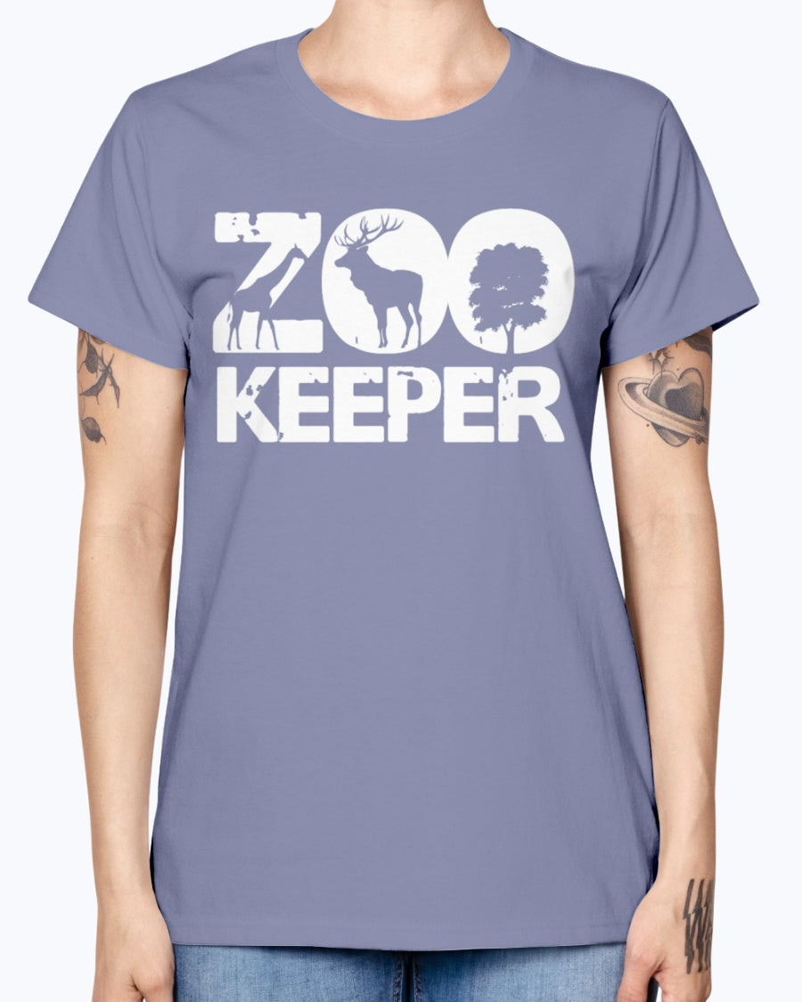 Gildan Ladies Missy T-Shirt 16 colors . Zookeeper