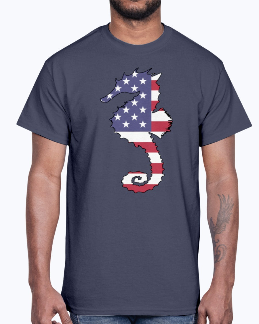 G2000 Unisex Ultra Cotton T-Shirt.  American Flag