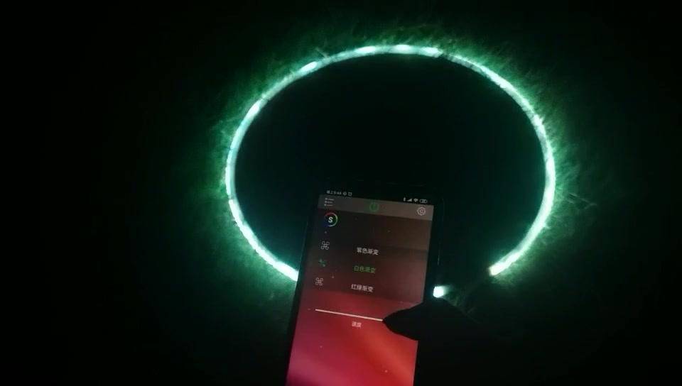 New 35"-185 LED Lights  Smartphone Bluetooth control Professional Smart Hoop. Fully Rechargeable